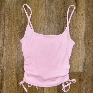 womens small, pink pascun tank top